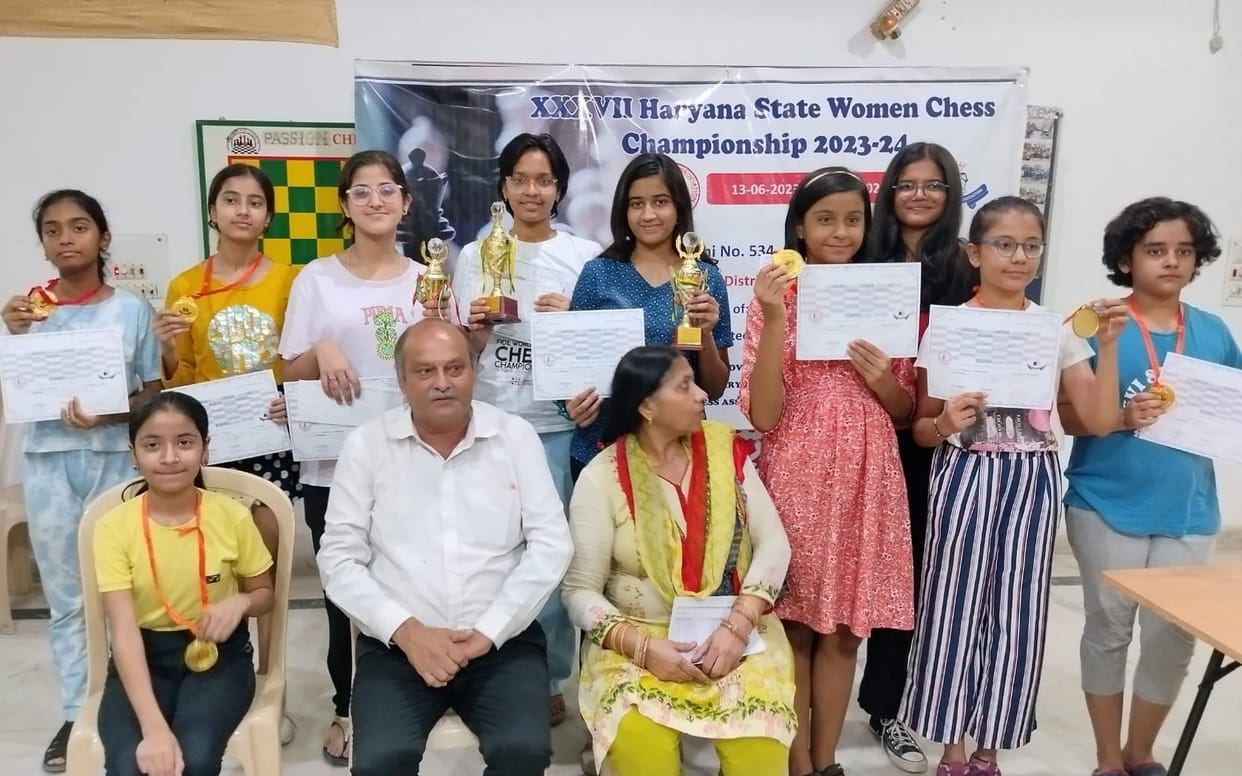 Gurugram's Ishvi Agarwal stood first in state level chess competition