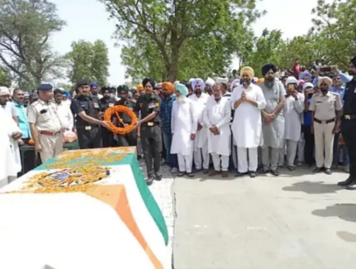 Army jawan given last farewell with military honors in Sirsa