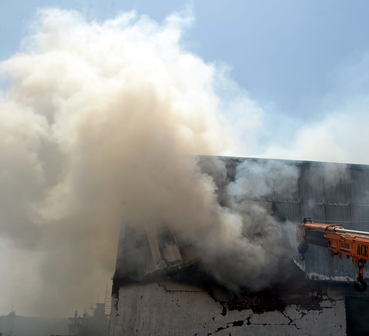 Fierce fire in matchbox and spoon making factory