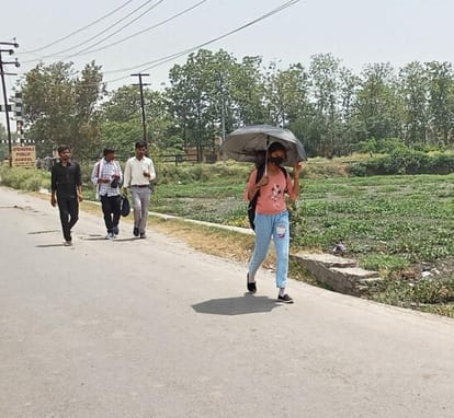 Hot wind blowing at a speed of 29 kilometers per hour