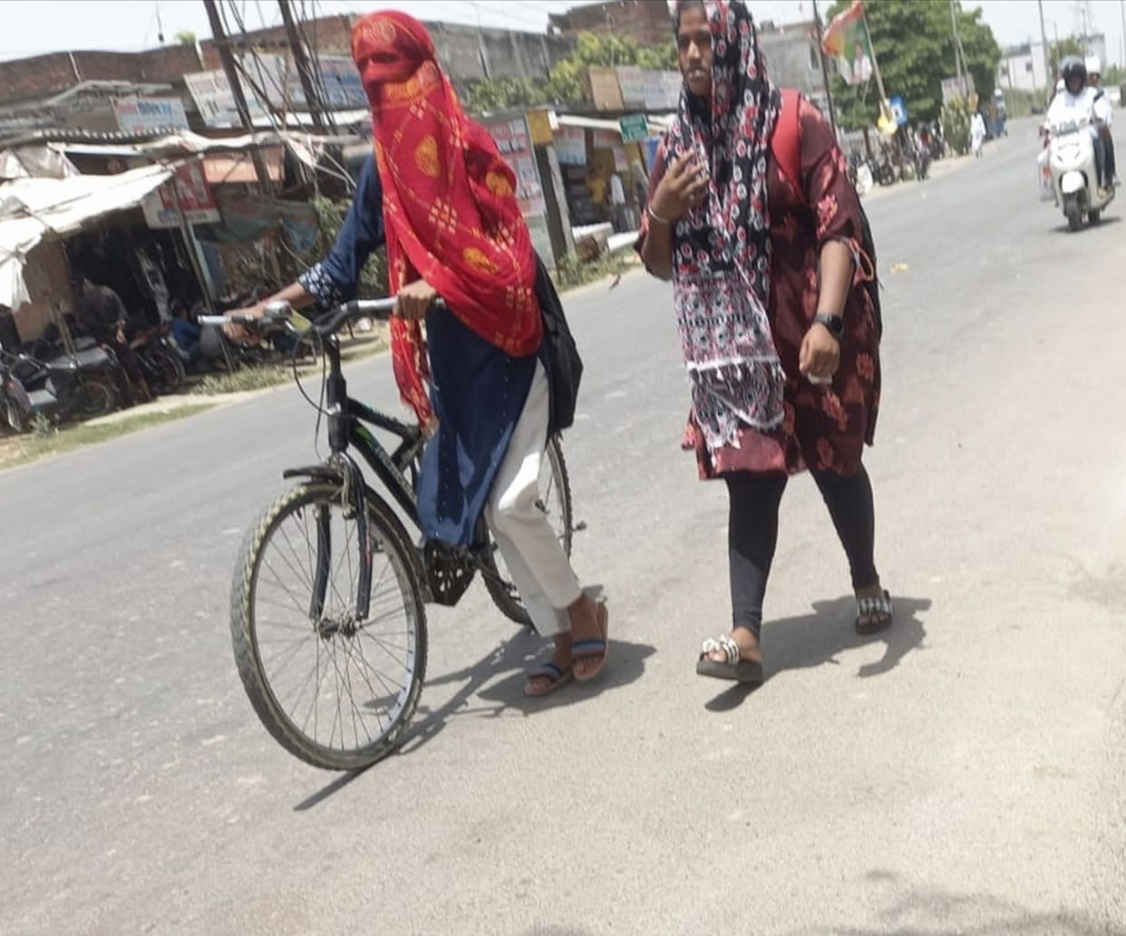 Mercury reached 43, scorching heat and humidity made it difficult