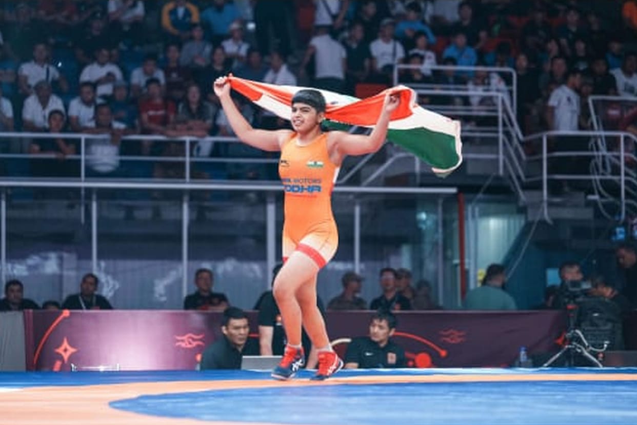 Balali's daughter Neha won gold medal in Asian Wrestling Championship