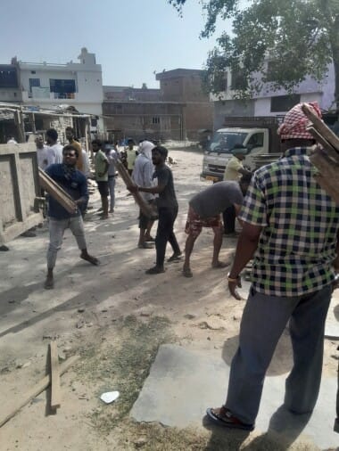 Municipality administration launched encroachment removal campaign