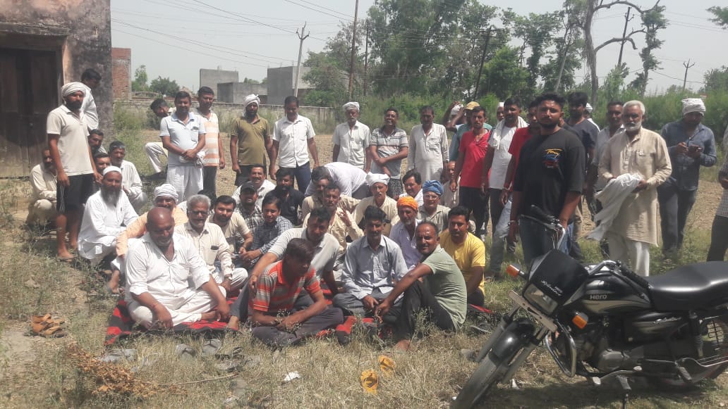 Angry farmers staged protest at power station due to power cut