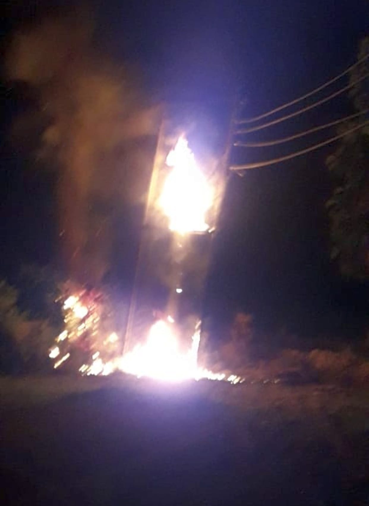 Transformer became ball of fire