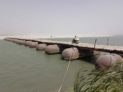 Pantoon bridge removed, now instead of 30 distance will have to cover 130 kilometers
