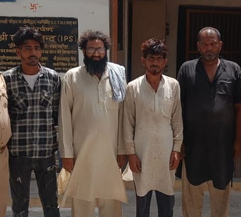 25 buffaloes were packed in the container, four people arrested
