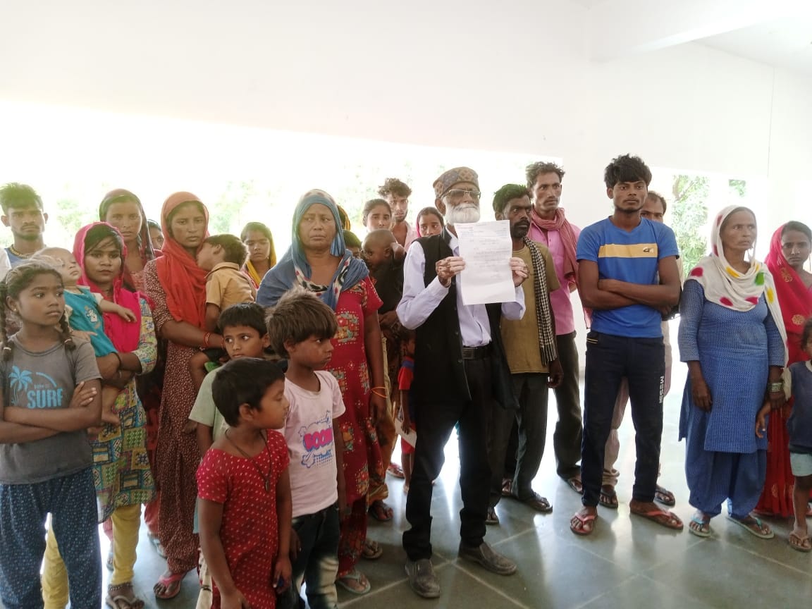 Kiln workers demonstrated in the collectorate premises