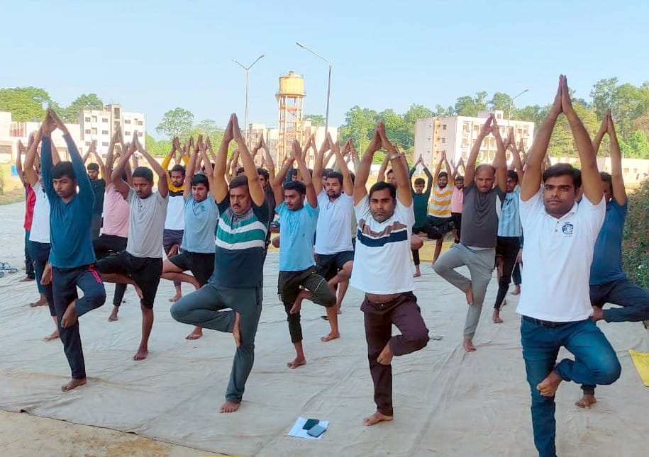 Yoga practice started in Agriculture College of Jamunabad