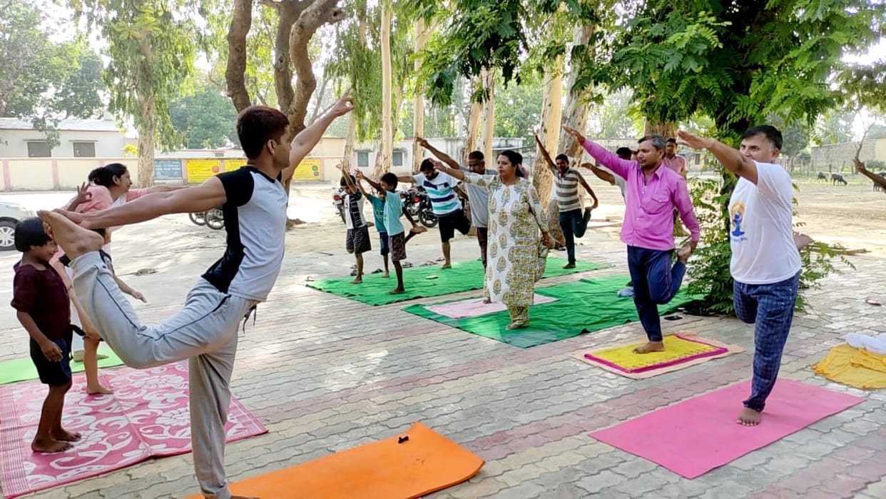 yoga camp organized