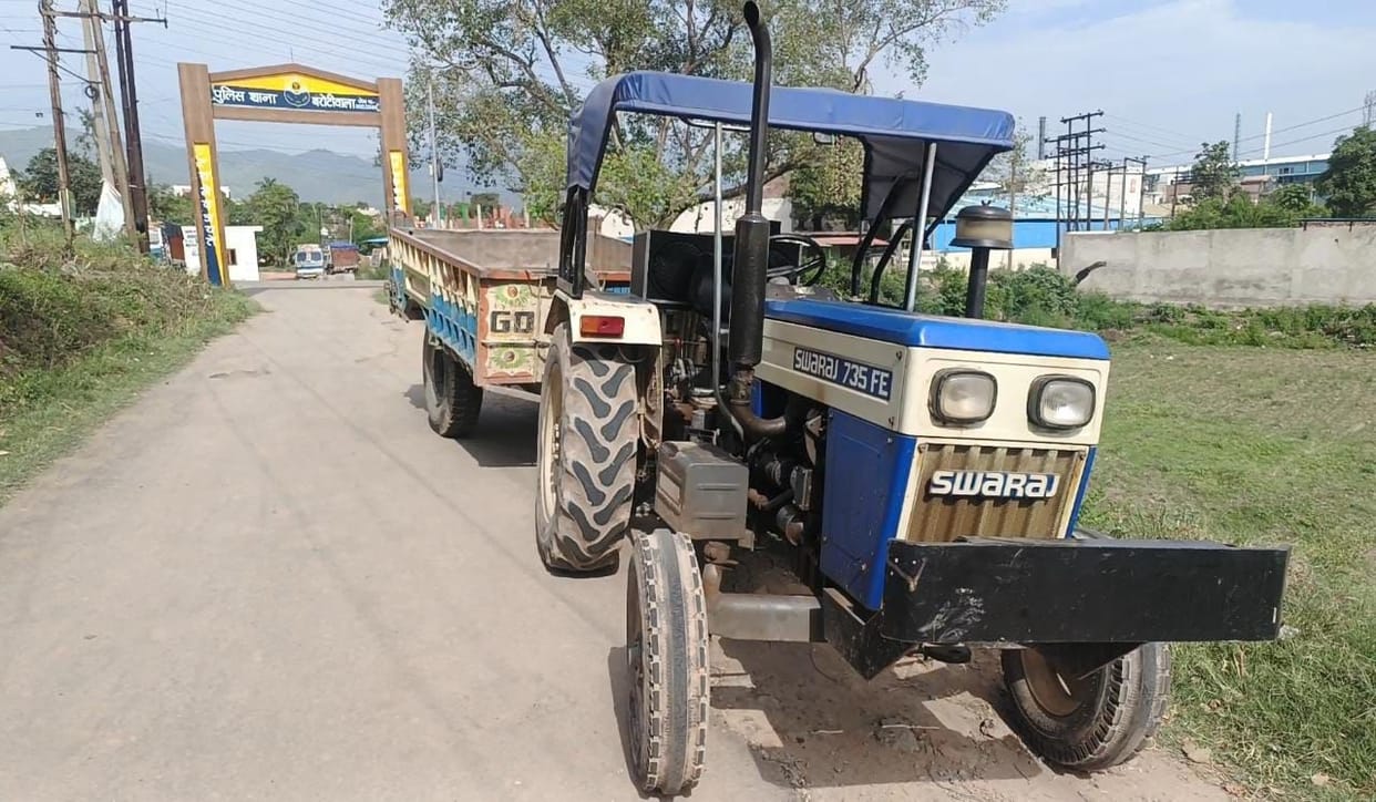 Baddi police cut challans of seven vehicles doing illegal mining