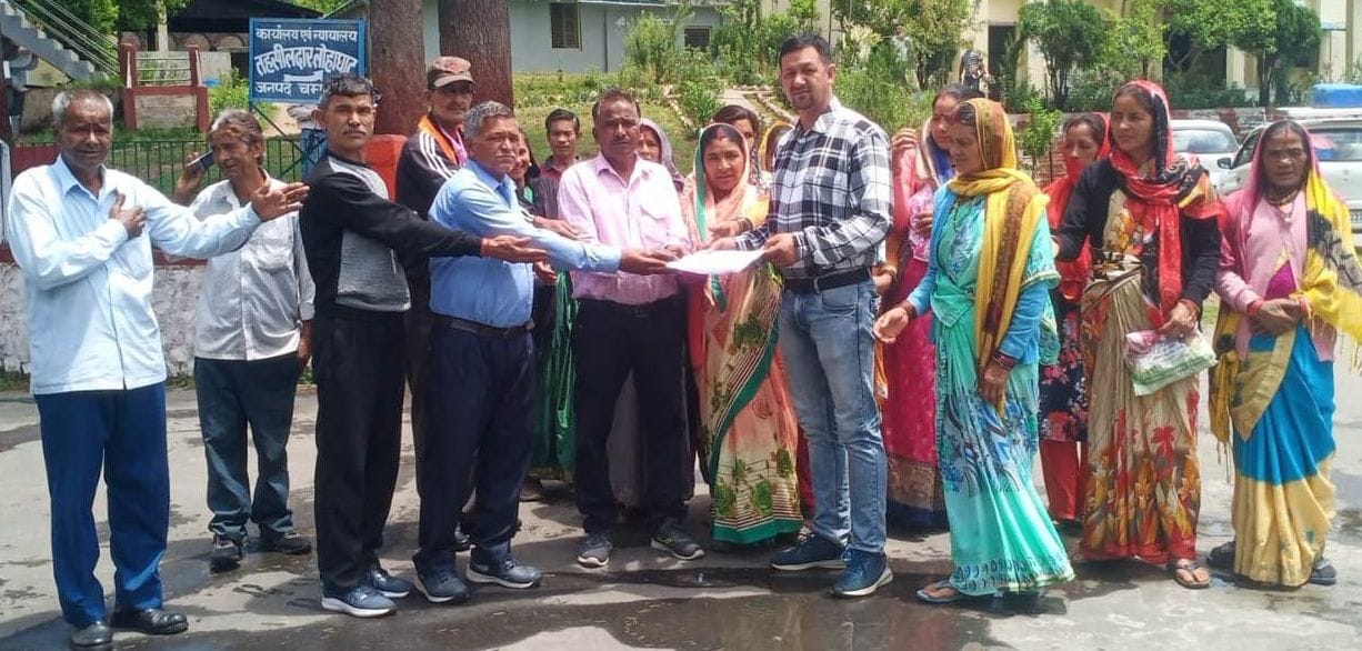 Demand to remove encroachment from pasture land for road