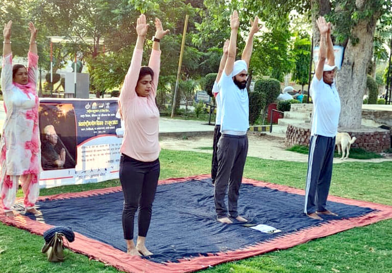 Tashvi among girls and Ishaan first among boys in yoga tournament