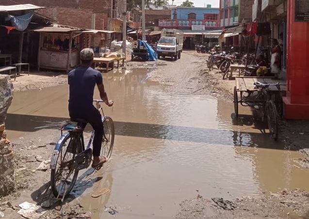 There is no drainage system in Bhawaniganj town