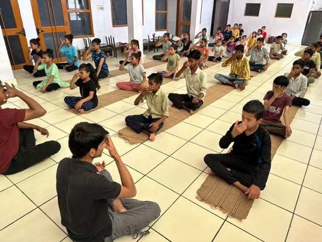 Three day yoga camp started in Vatsalya Vatika