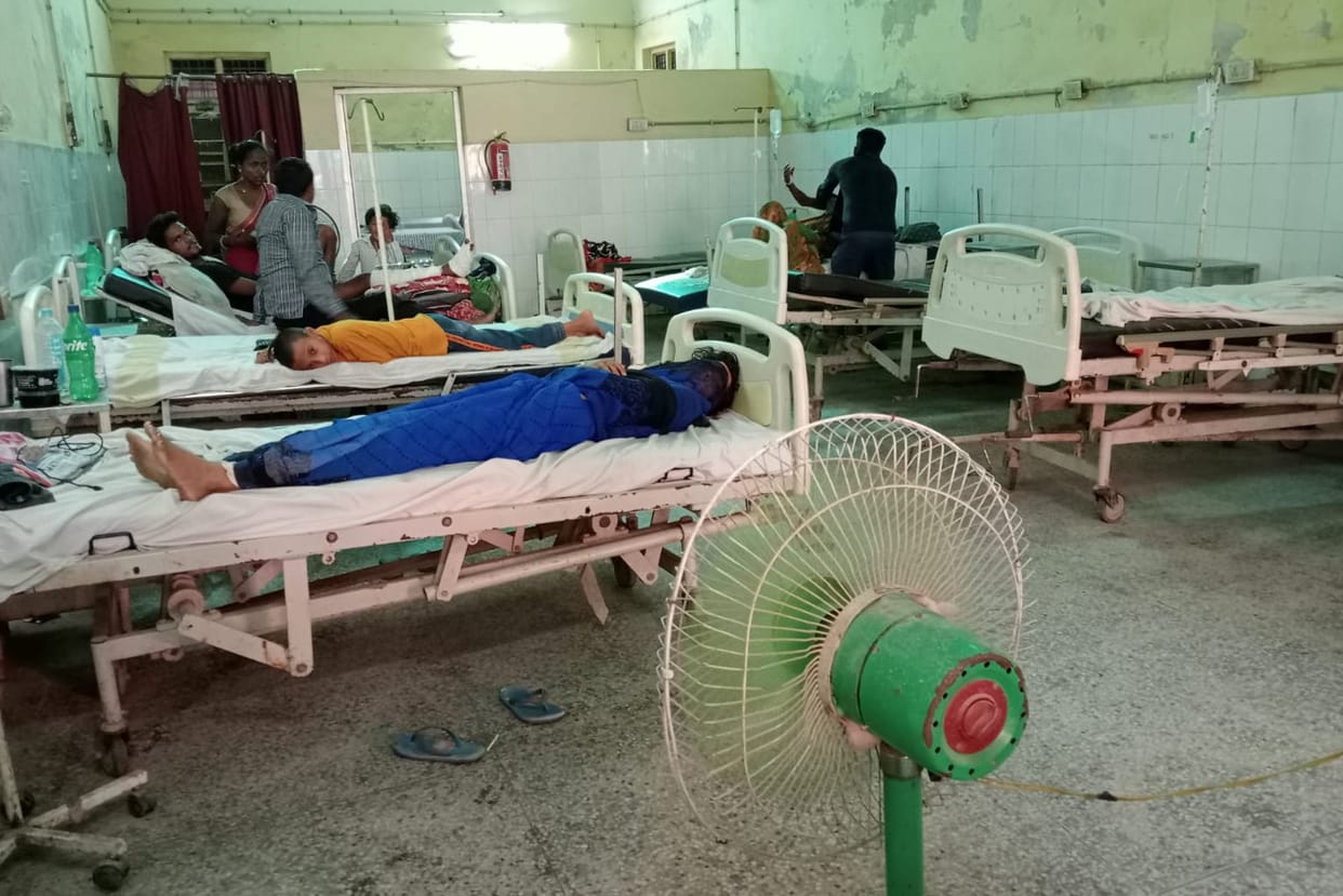 AC disappeared from Ayushman ward, patient upset due to heat