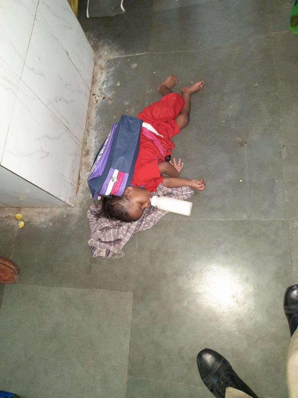 Mother had left with child two months ago found abandoned at station