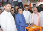 10..........ग्रीनफ़ील्ड 6 लेन रिंगरोड परियोजना का शुभारंभ करते  केंद्रीय सड़क परिवहन एवं राजमार्ग
