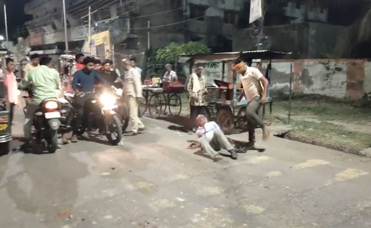 Video of old man being beaten on the road went viral
