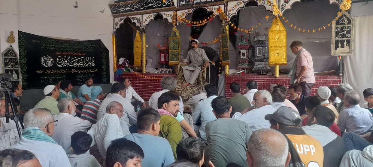 Marsiya Majlis organized on the return of pilgrims