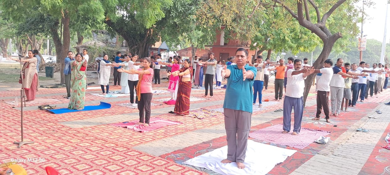 yoga class organized