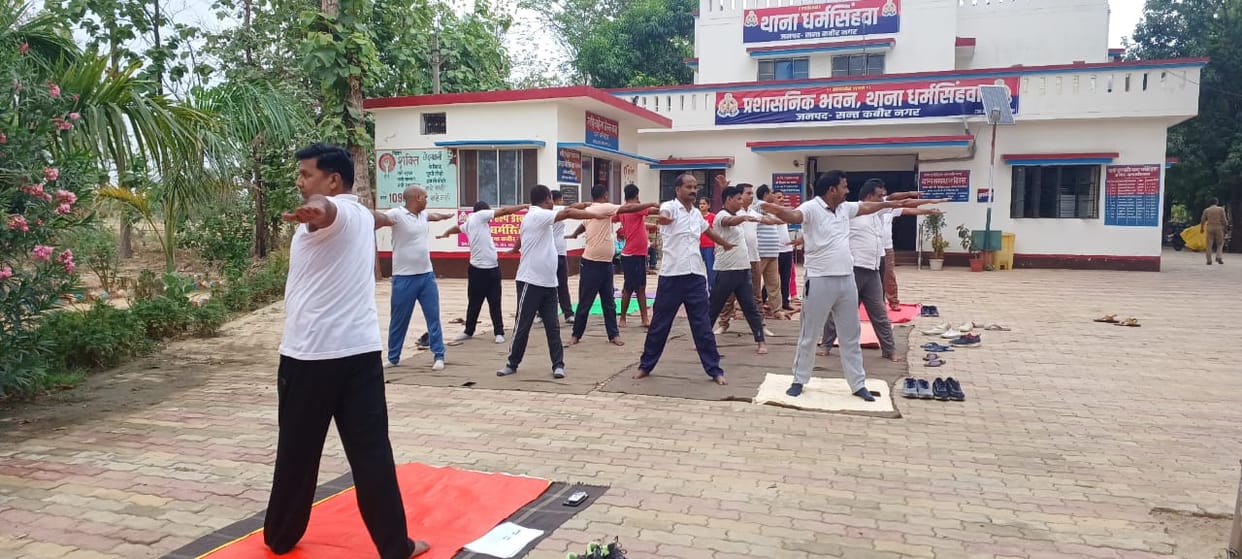 yoga class organized