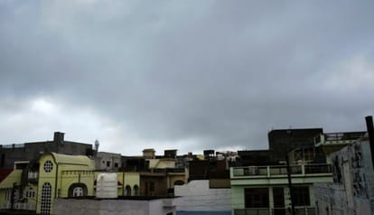 The rain in the morning reduced the temperature, when the sun came out, the humidity increased