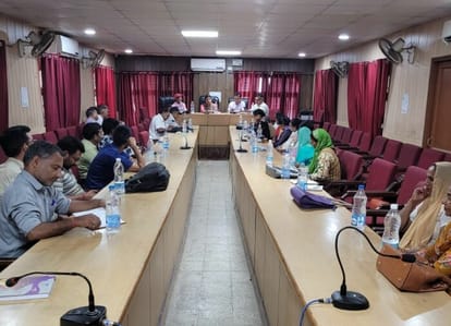 Development plan could not be prepared due to absence of officials