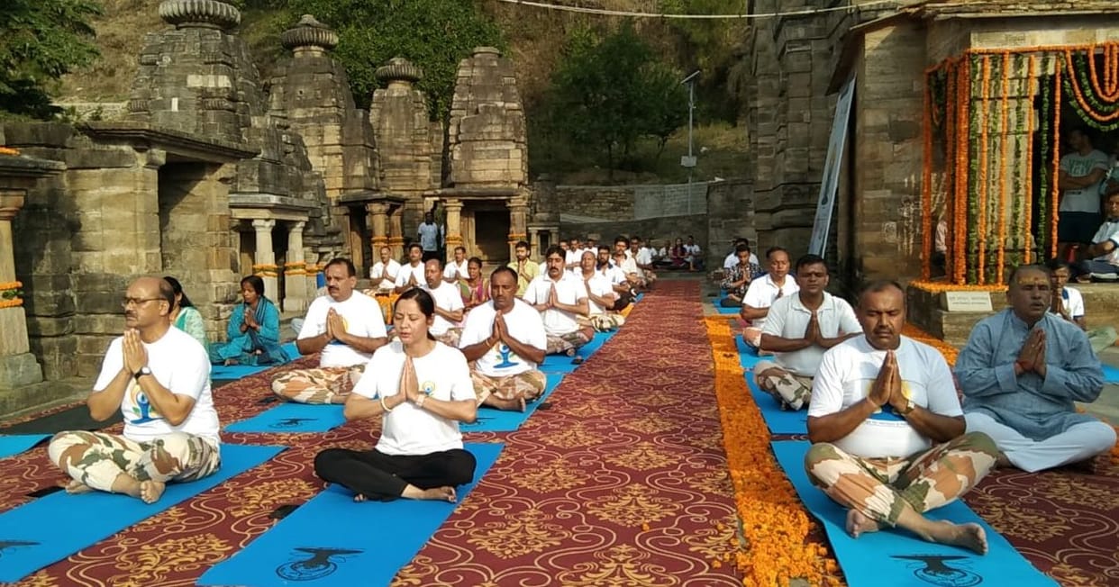 Yoga Day in Almora District