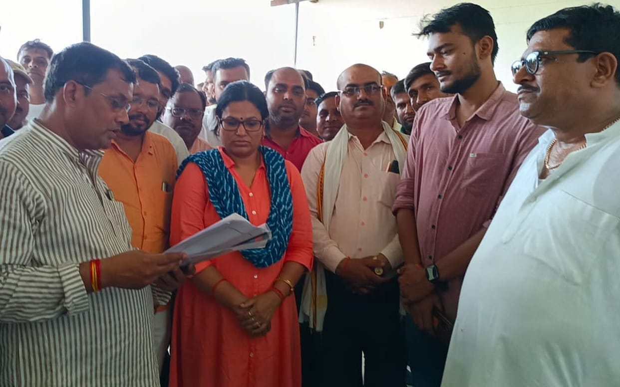 Teachers take out peace march regarding restoration of old pension