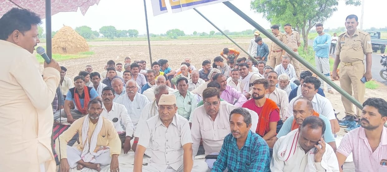 The slogan of no vote echoed in the mahapanchayat
