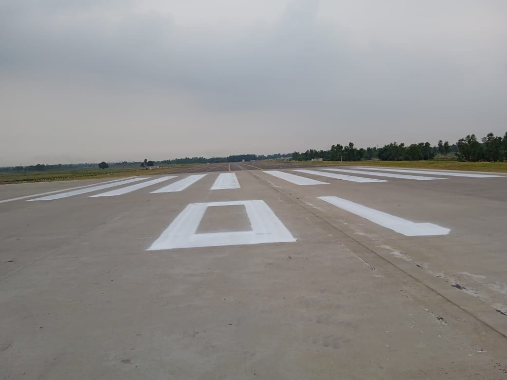 Air Force fighter aircraft will fly from the airstrip