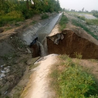 Drain made of 80 lakhs collapsed in four days