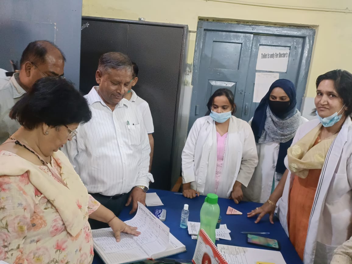 Additional Director inspected the district hospital