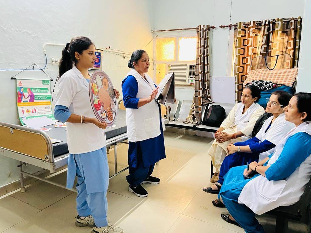 Before discharge, the doctor will inform the caretaker of the patient's care