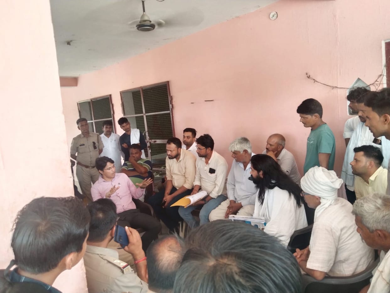 Construction of Kanwar track stopped, SDM persuaded people