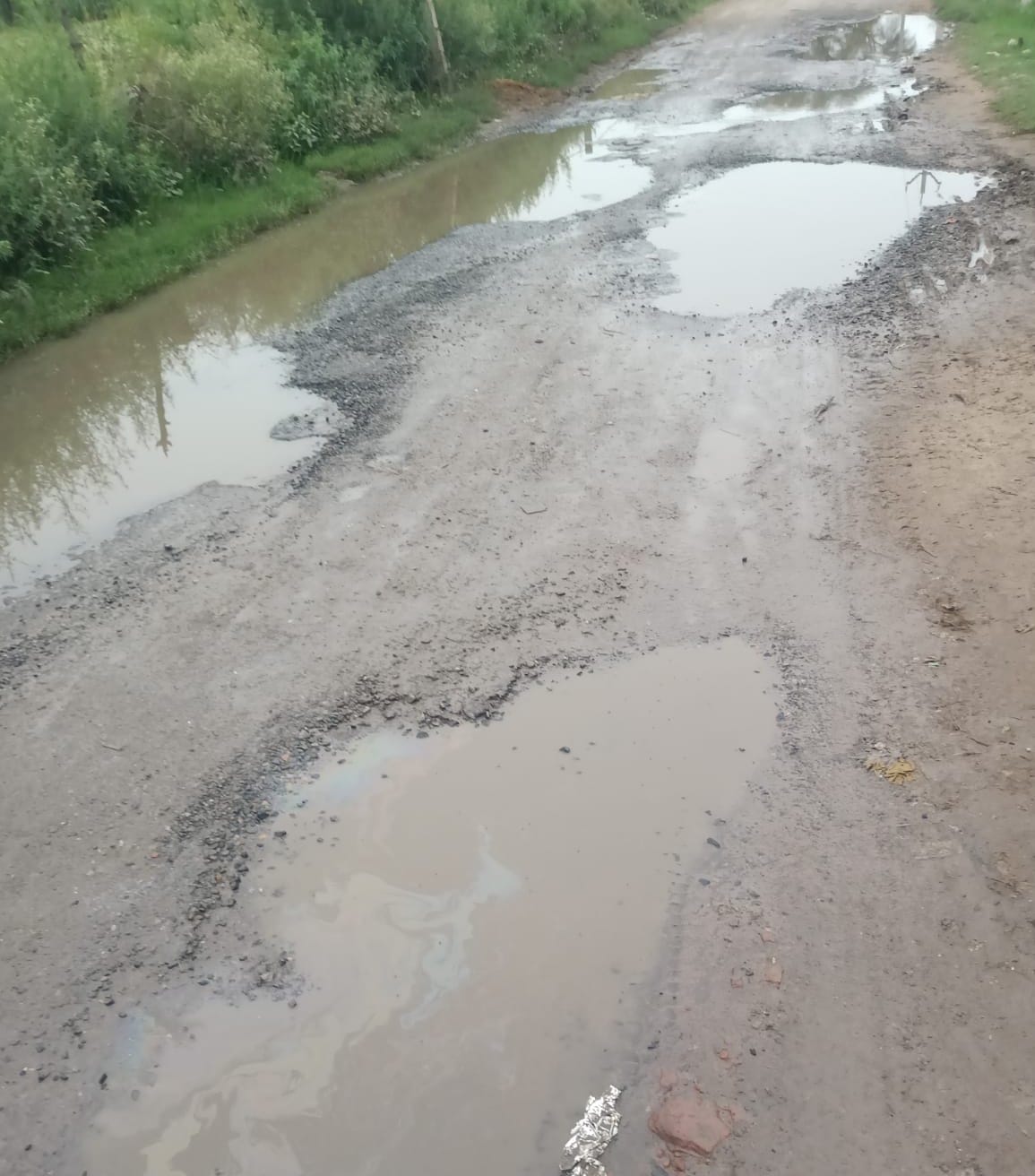 The people of the district will have to travel through dilapidated roads