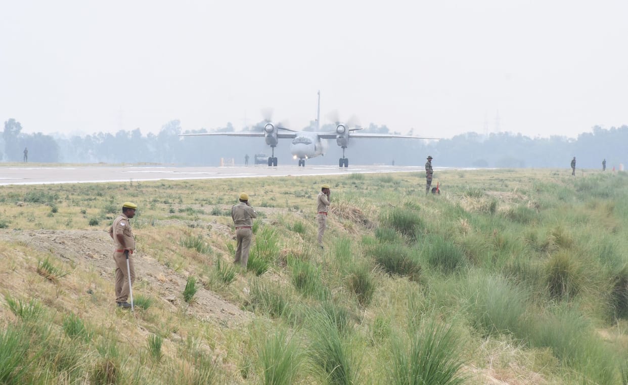 The airstrip remained under security cover