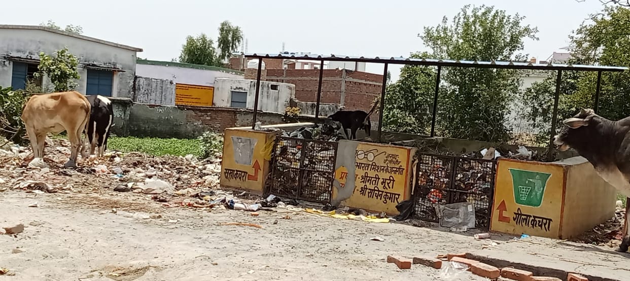 Dumping grounds could not be built in villages, garbage remains in dustbins