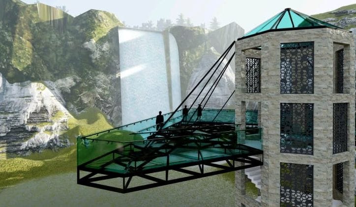 first glass bridge of Kumaon Mandal being built at Birthi Fall doors open of tourism Uttarakhand news in hindi