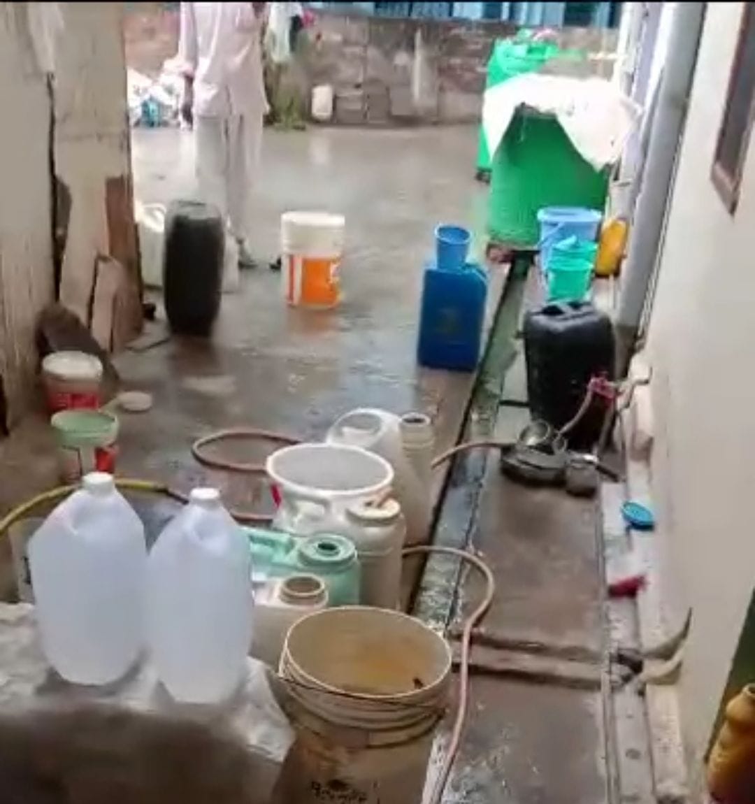 Water scarcity: working by collecting rain water
