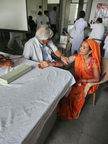 200 people tested in free medical camp, given medicines