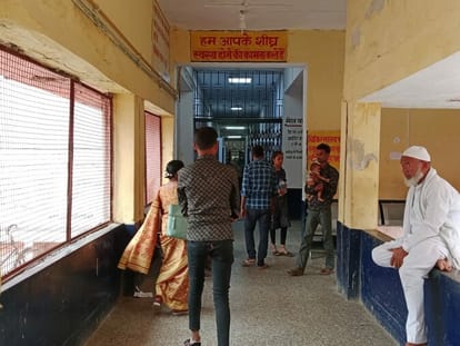 Helpless Timardar in the district hospital