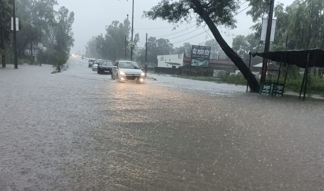 Flood like situation created in Najibabad due to rain