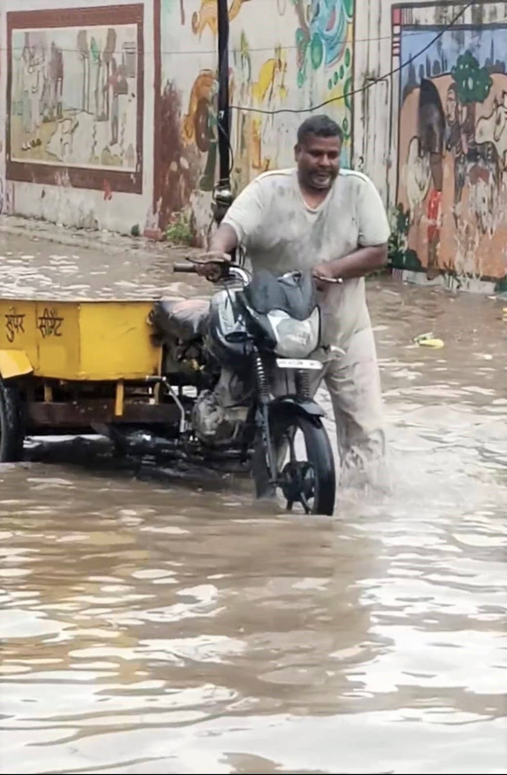 Dharmanagri entangled in inspection and meetings, flood like situation due to rain