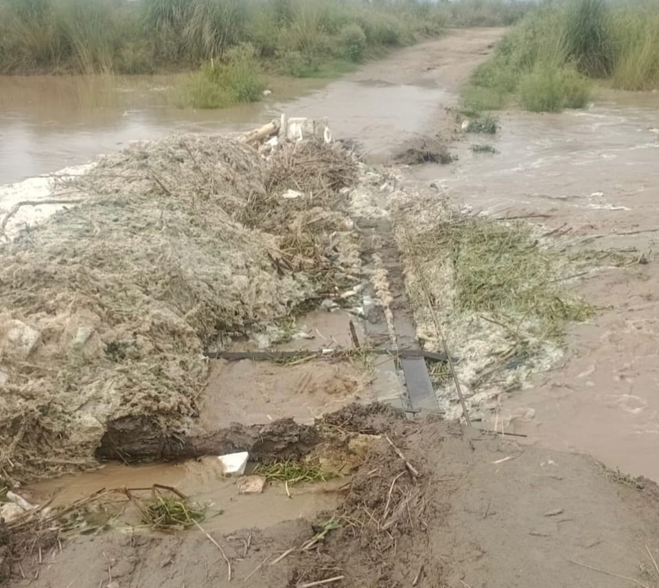 Temporary bridge of Malan river washed away, dozens of villages lost contact