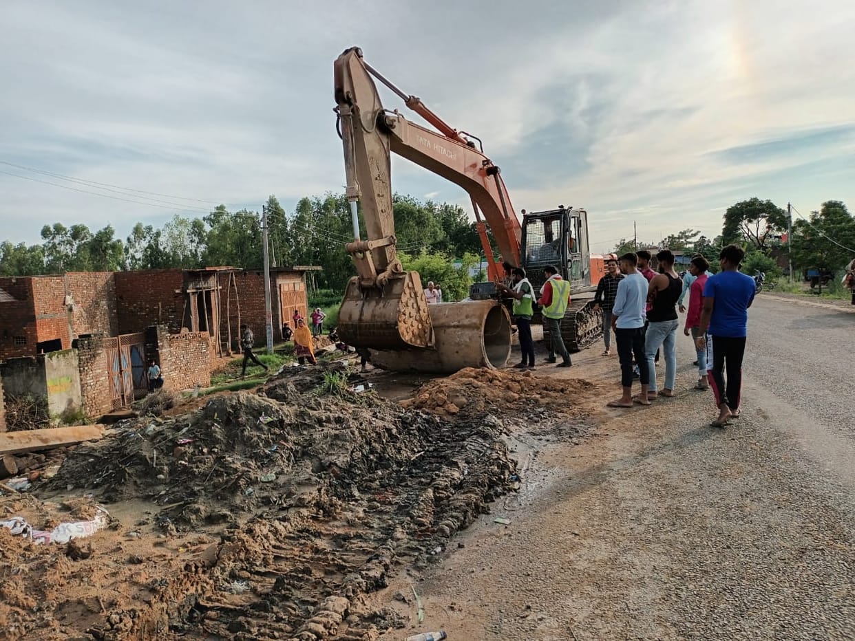 Provided alternative arrangements for drainage of water