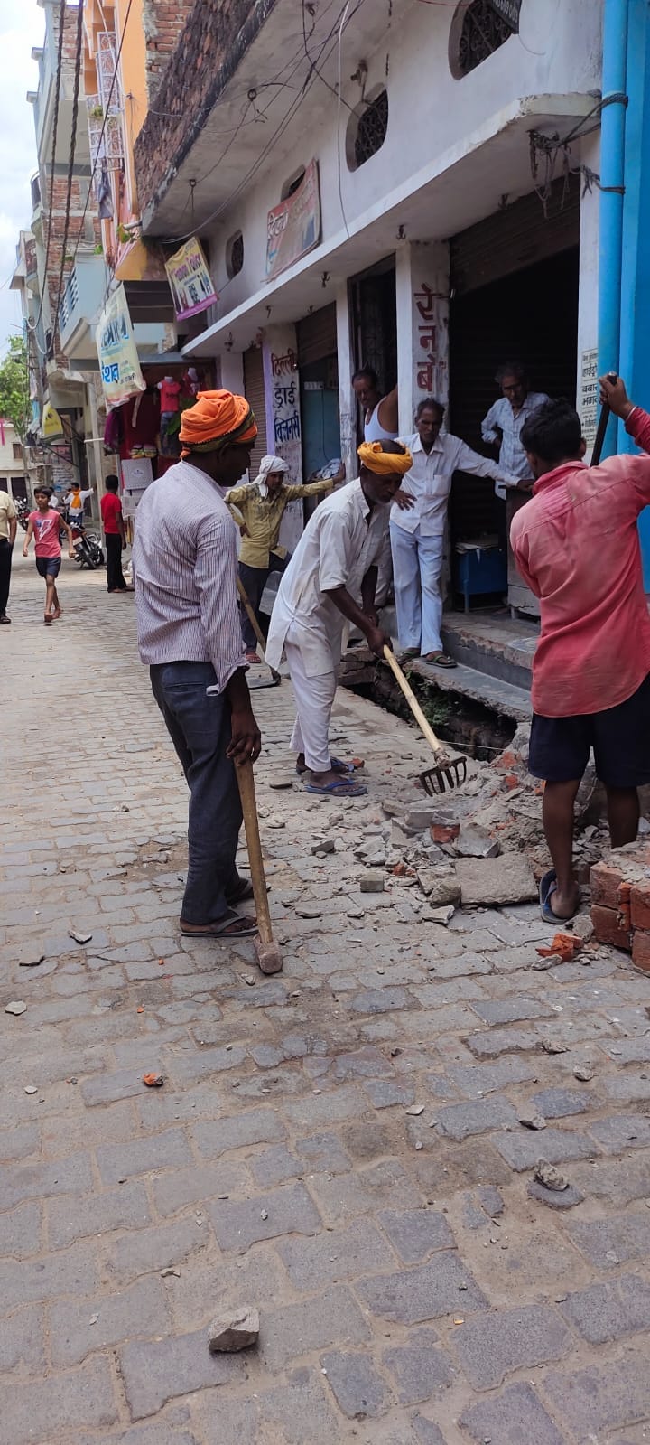 City administration removed encroachment from drain