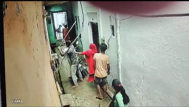 Broke CCTV cameras, entered the house and threatened women