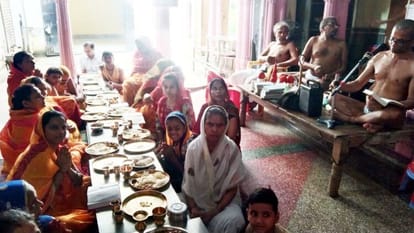 Siddhachakra Mahamandal Vidhan happened in Jain temple
